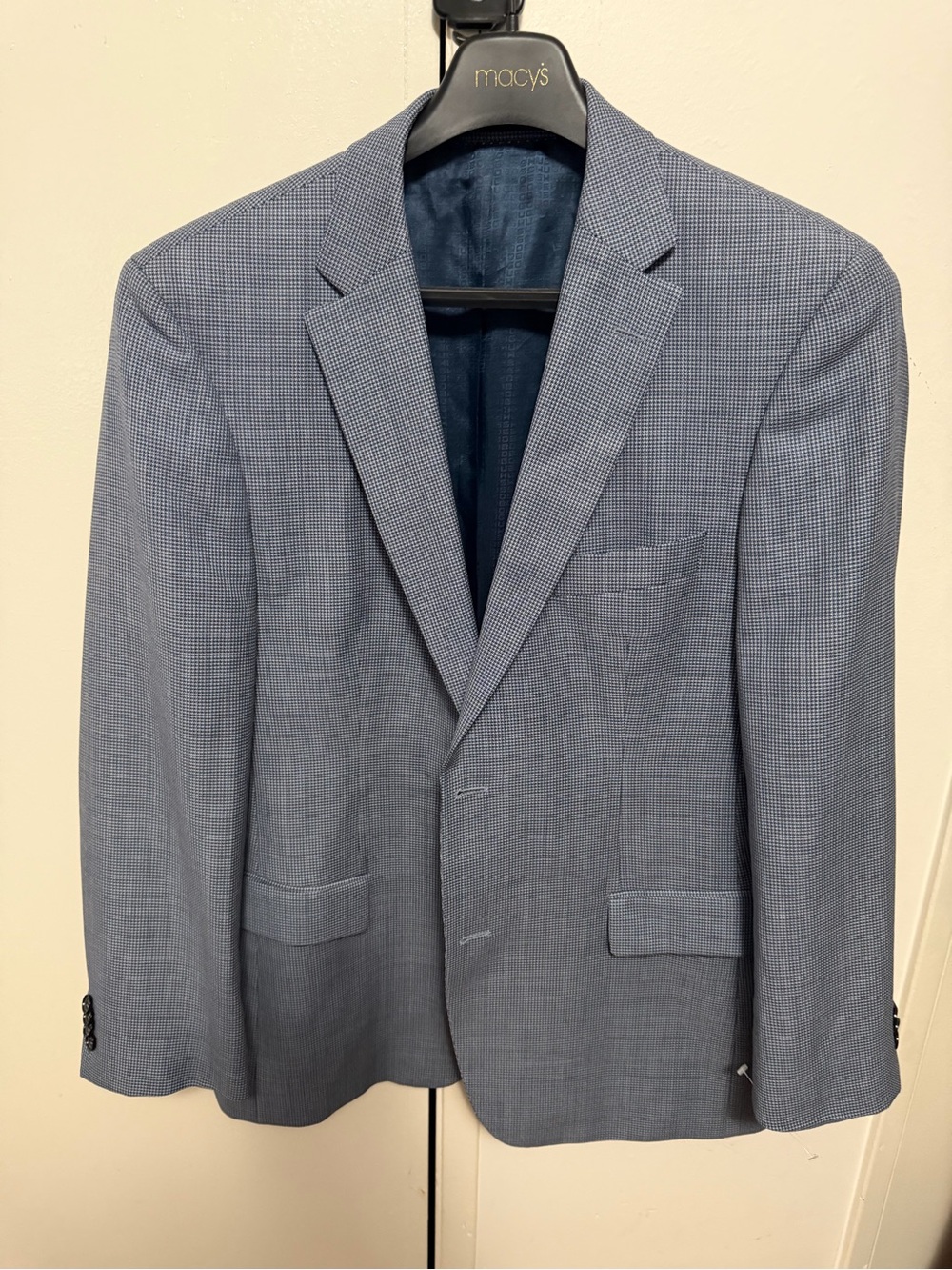 Boss - Hugo Boss Men's Light Blue Micro-Check Sport Coat